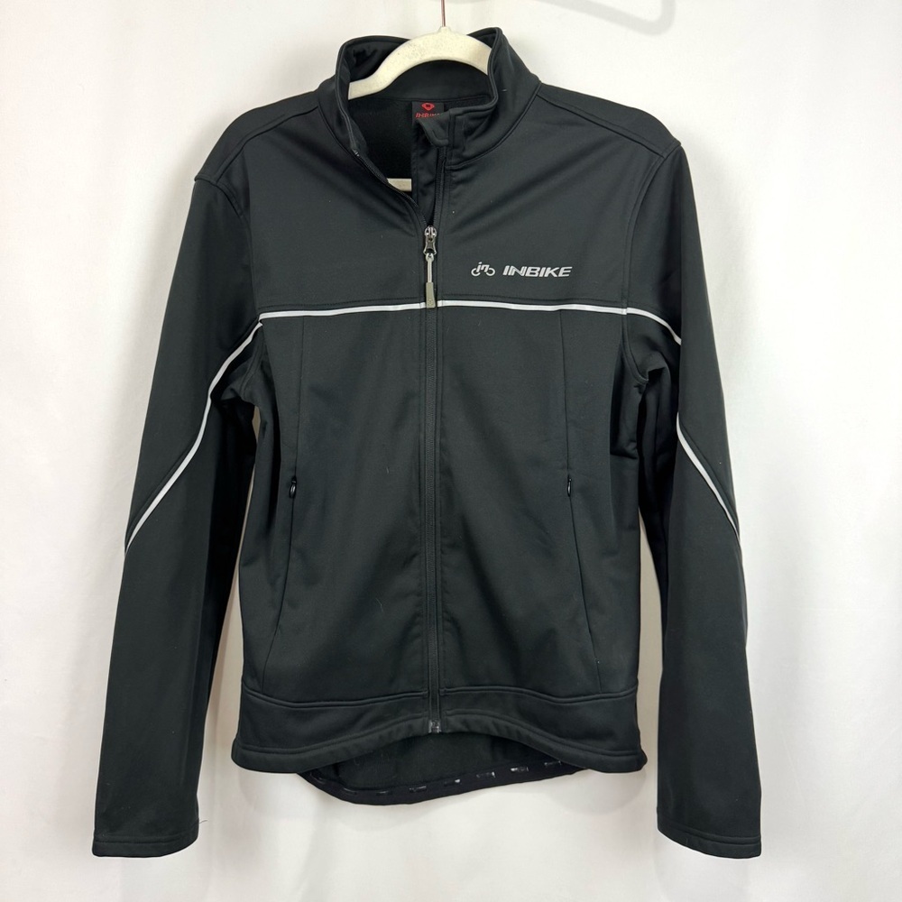 INBIKE Men's S Black Cycling Jacket Winter Fleece Thermal Windproof Soft Shell